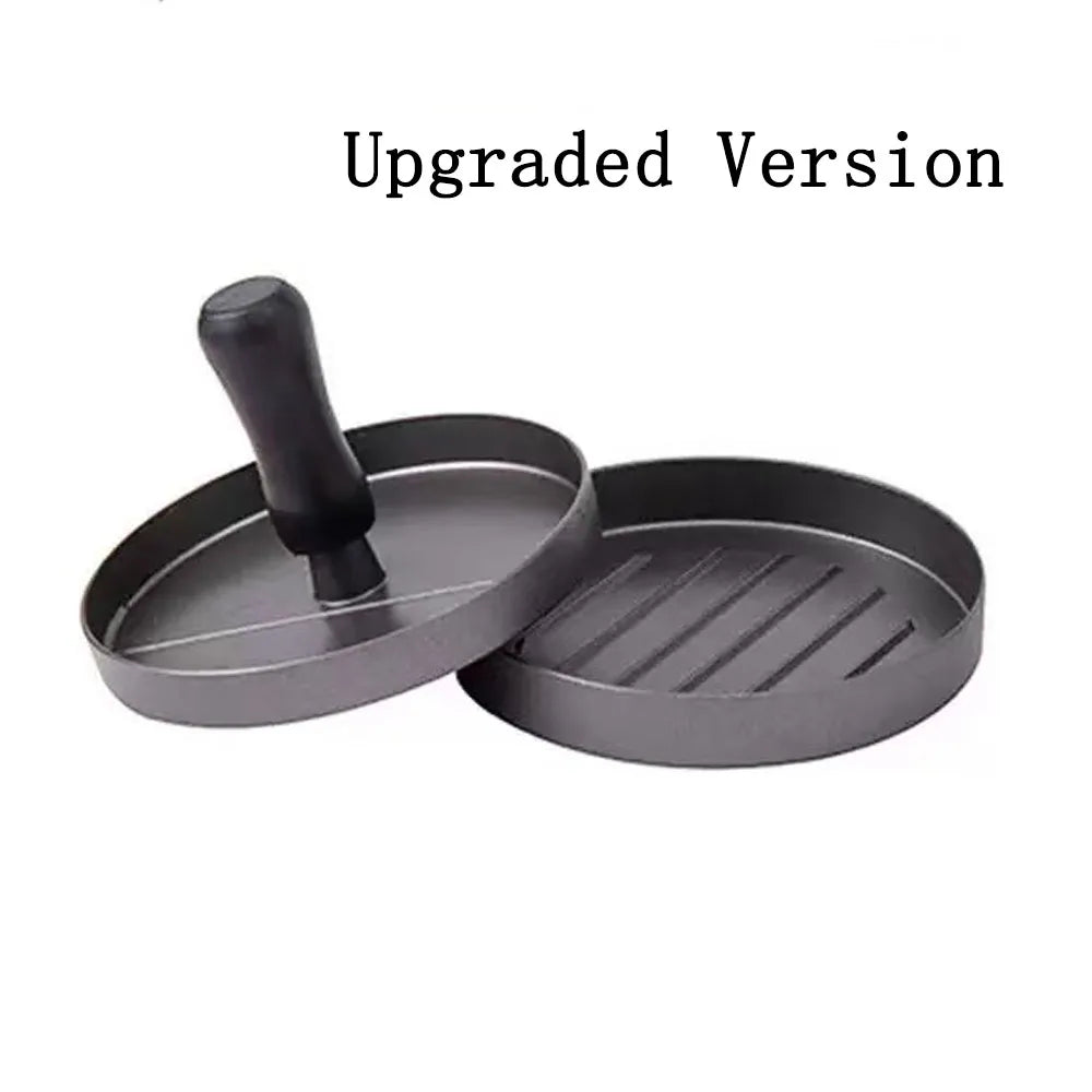 Prensa para Hambúrguer de Alumínio – Modelador de Carne para Hambúrguer, Ferramenta de Cozinha para BBQ, Churrasqueira e Grelha