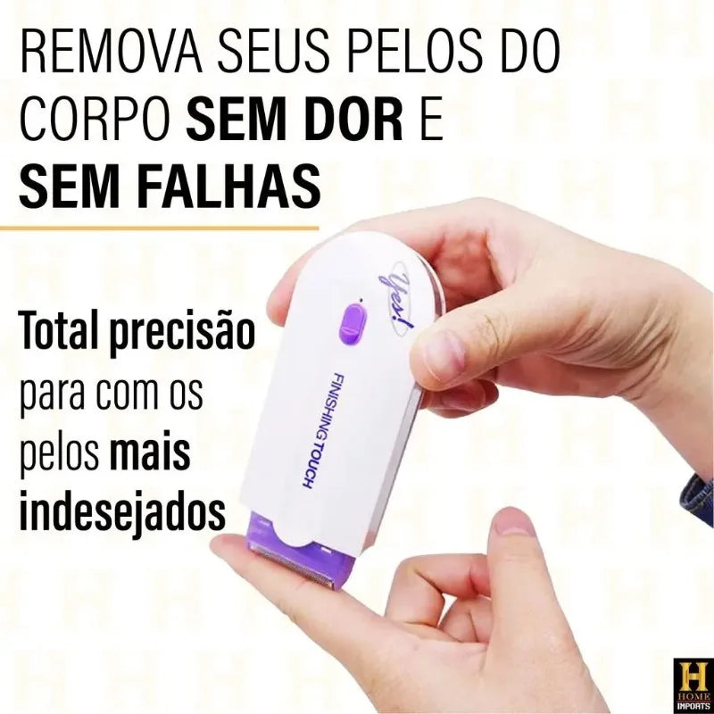 Depilador Elétrico Feminino para Corpo e Rosto, Sem Fio, com Carregamento Elétrico