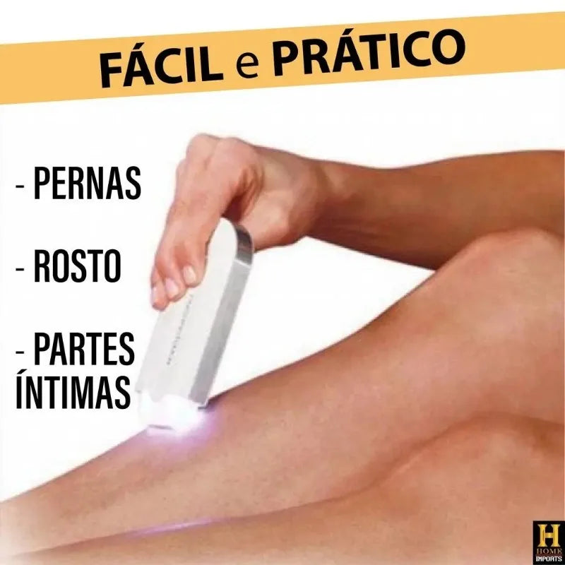 Depilador Elétrico Feminino para Corpo e Rosto, Sem Fio, com Carregamento Elétrico